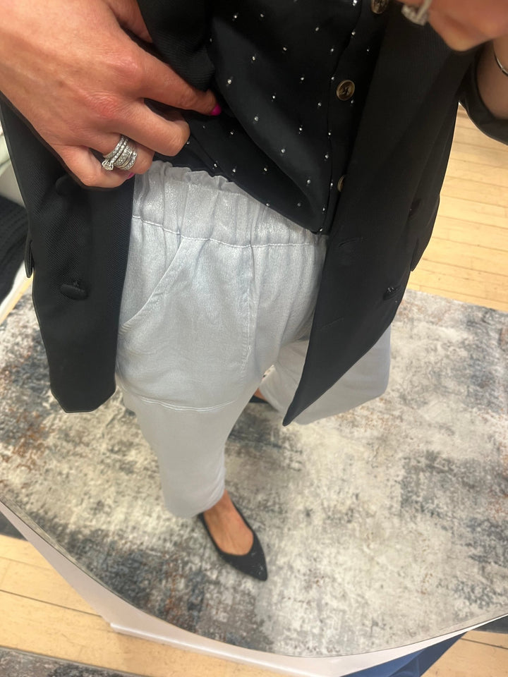 Tia Silver Pants - This Girls Curiosity - Orchid Boutique