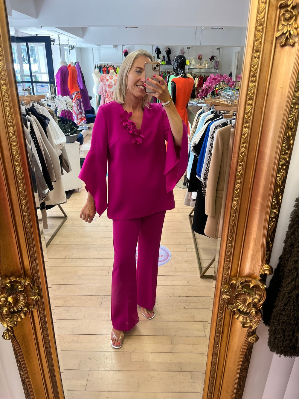 Bibi Trouser Suit Pink - Carla Ruiz - Orchid Boutique