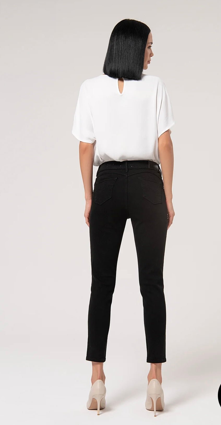 Bella Bull Denim Black - Fracomina - Orchid Boutique