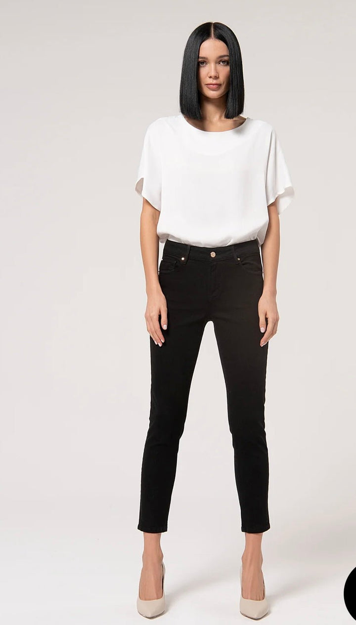 Bella Bull Denim Black - Fracomina - Orchid Boutique