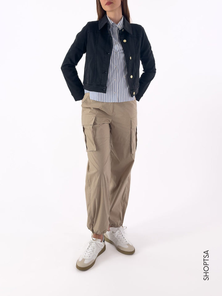 Eridini Navy Denim Jacket - Emme - Orchid Boutique