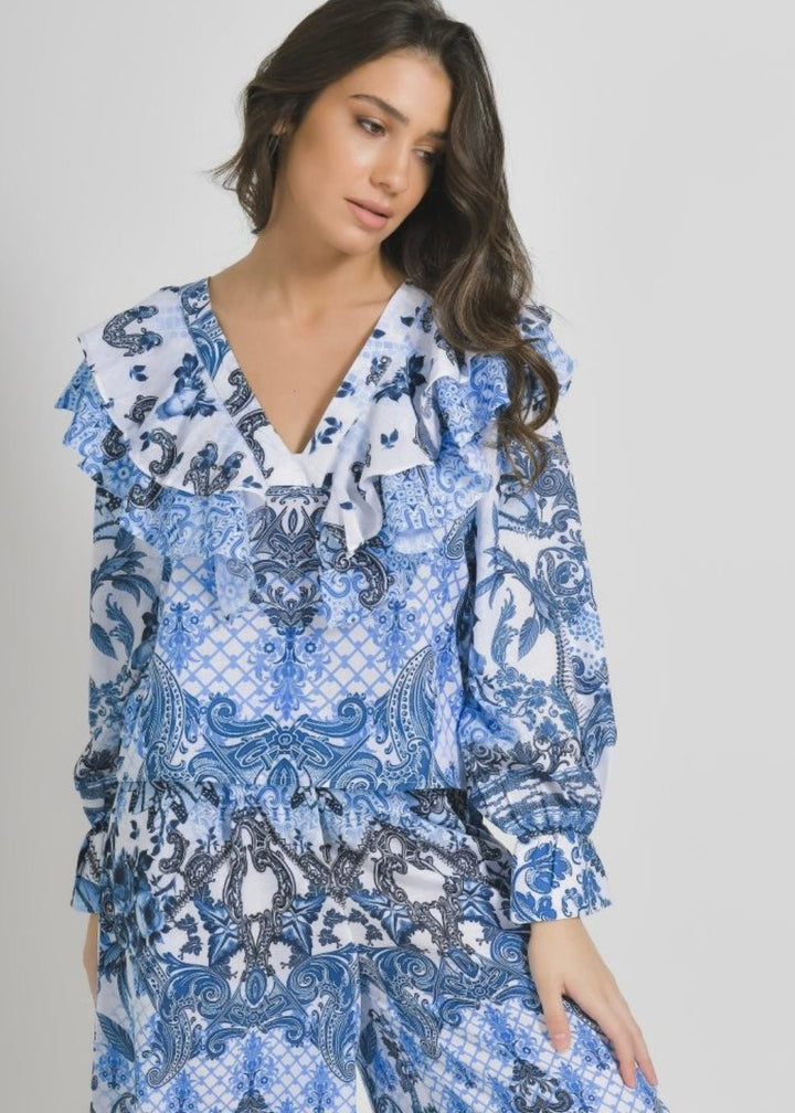 Iris Shirt - Ble Resort Collection - Orchid Boutique