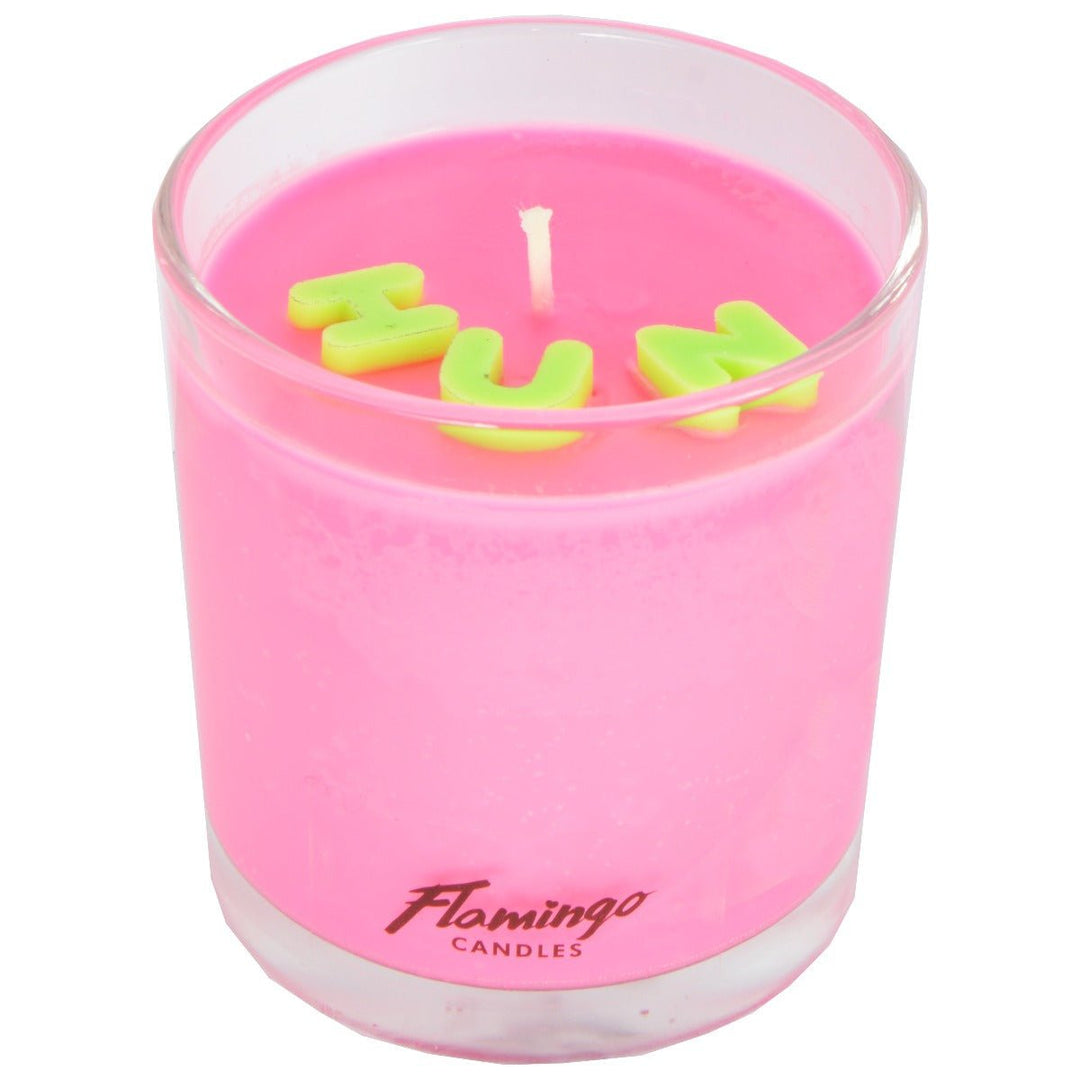HUN Embellished Candle - Flamingo - Orchid Boutique