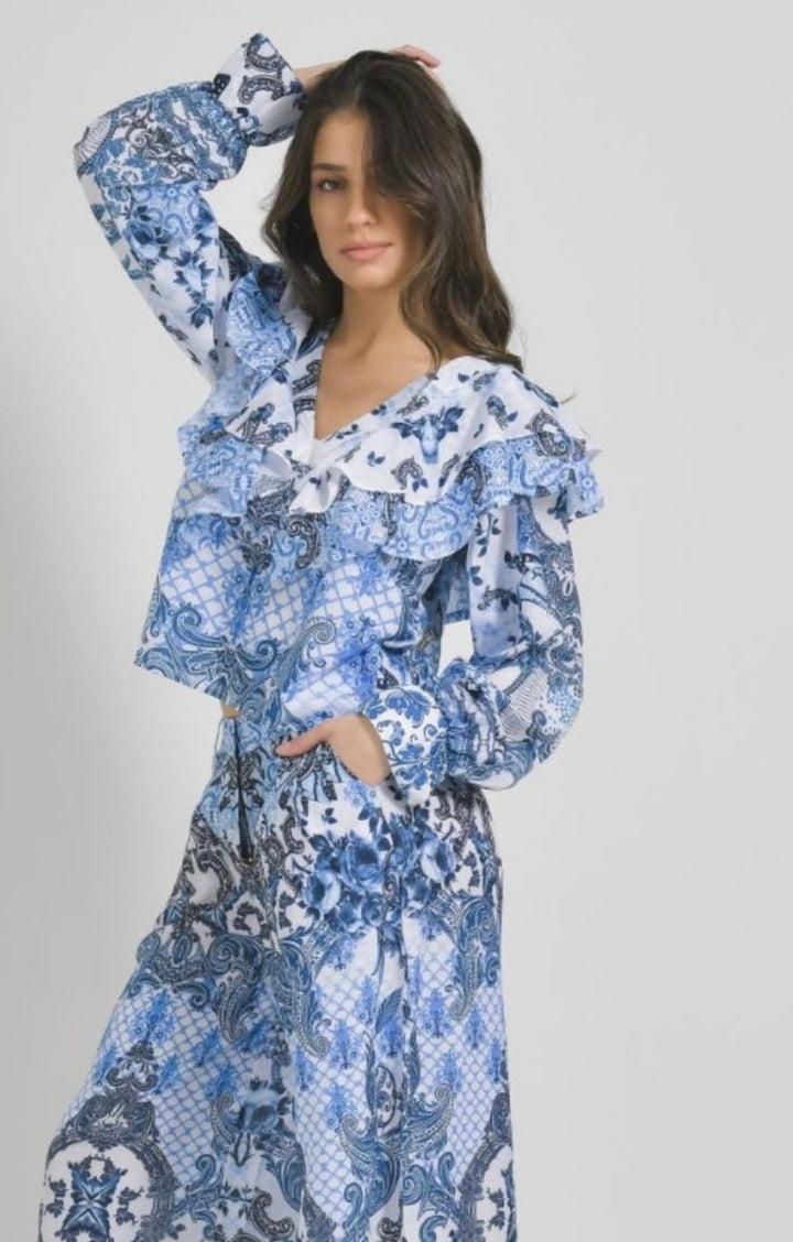 Iris Shirt - Ble Resort Collection - Orchid Boutique