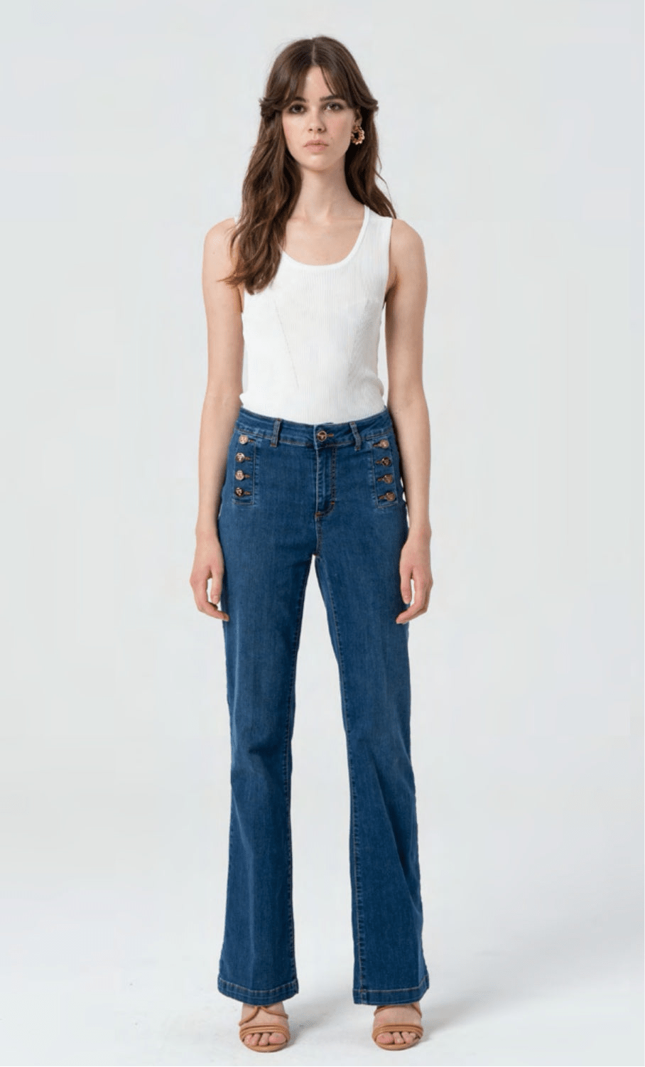 Sadie Stonewash - Fracomina - Orchid Boutique