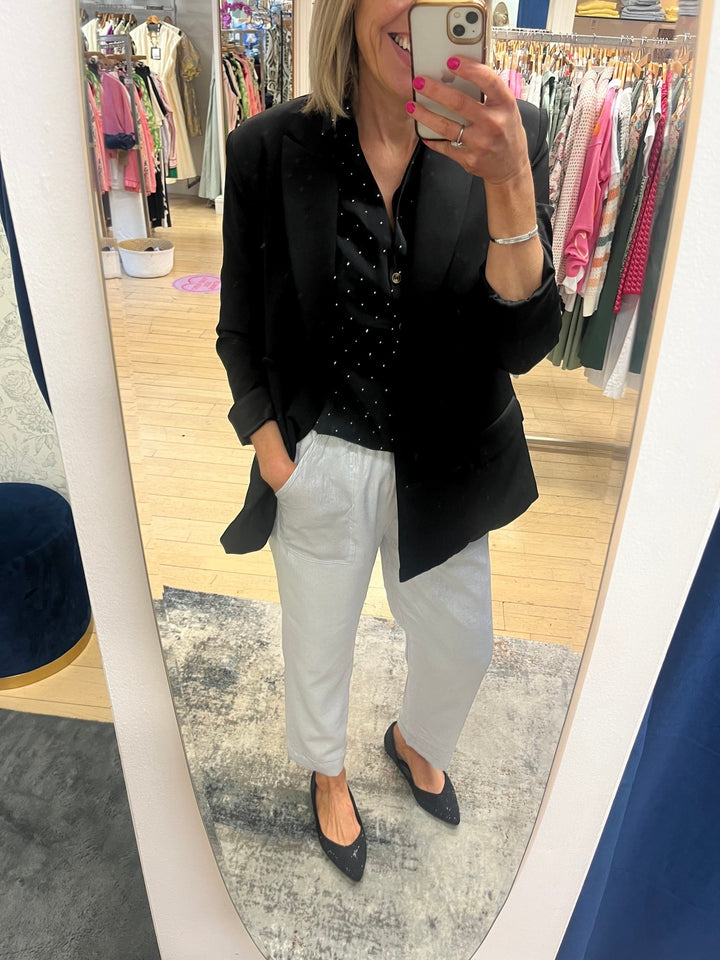 Tia Silver Pants - This Girls Curiosity - Orchid Boutique