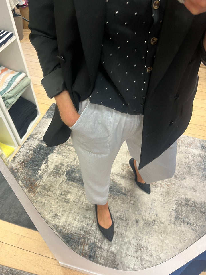 Tia Silver Pants - This Girls Curiosity - Orchid Boutique