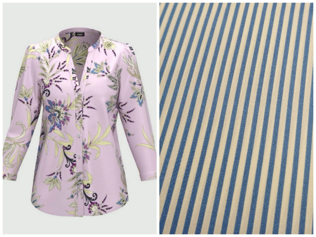 Geova Light Blue Stripe - Emme - Orchid Boutique