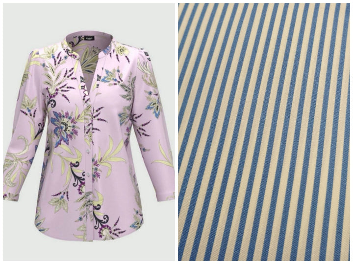 Geova Light Blue Stripe - Emme - Orchid Boutique