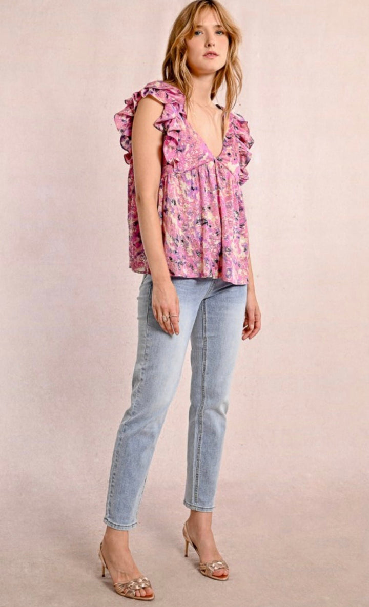 Pink Celeste Top - Molly Bracken - Orchid Boutique