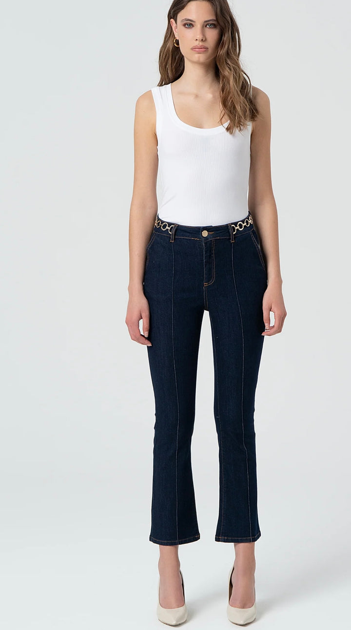 Raw Wash Jeans - Fracomina - Orchid Boutique
