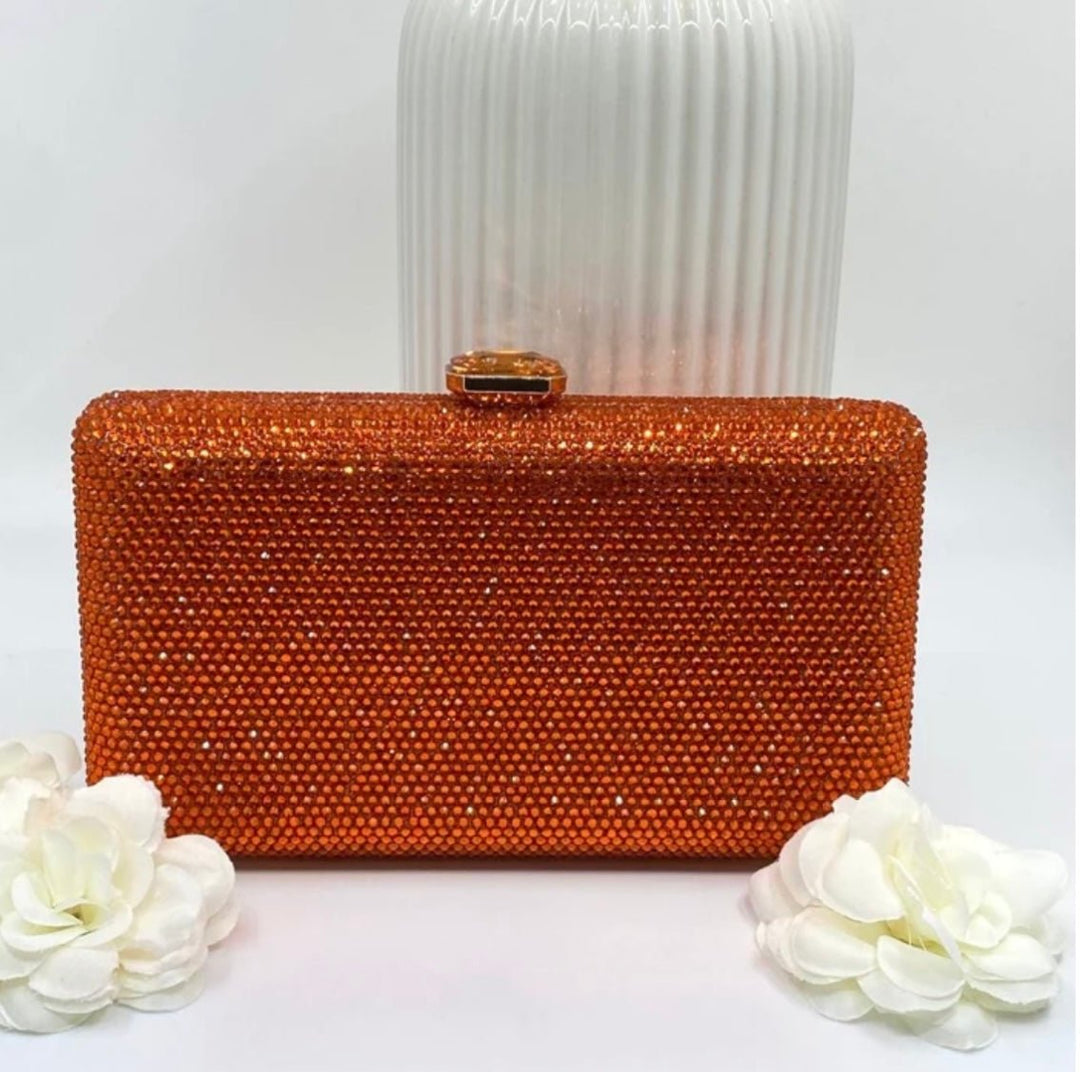 Orange Clutch - Orchid Boutique - Orchid Boutique