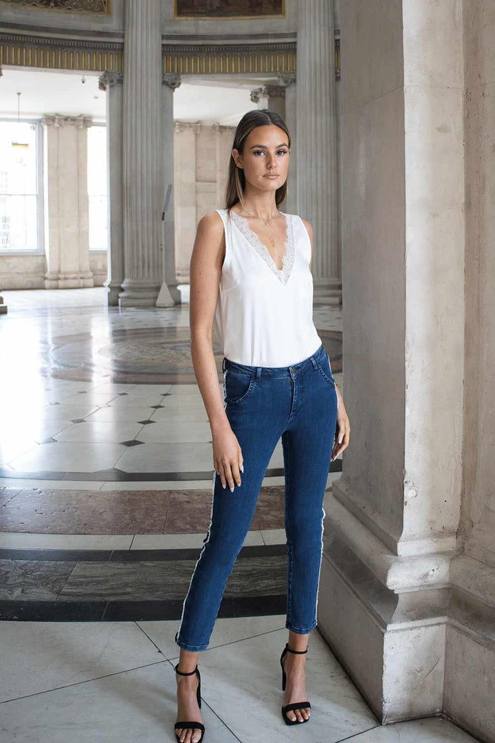 Kai Off White Silk Effect Camisole - No2moro - Orchid Boutique