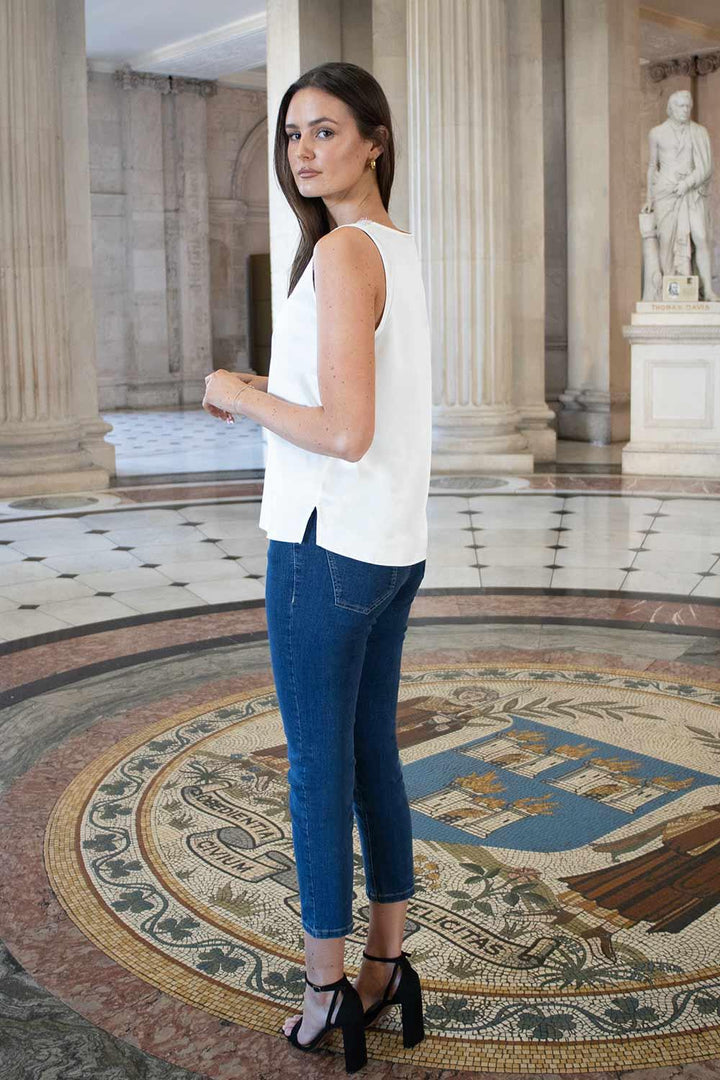 Kai Off White Silk Effect Camisole - No2moro - Orchid Boutique
