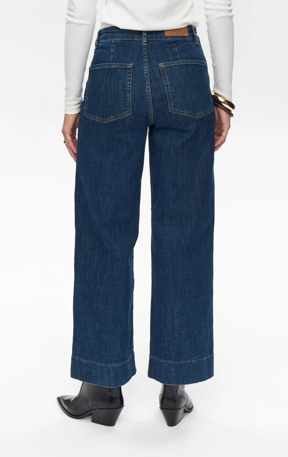 Paris Cropped Dark Blue - Numph - Orchid Boutique
