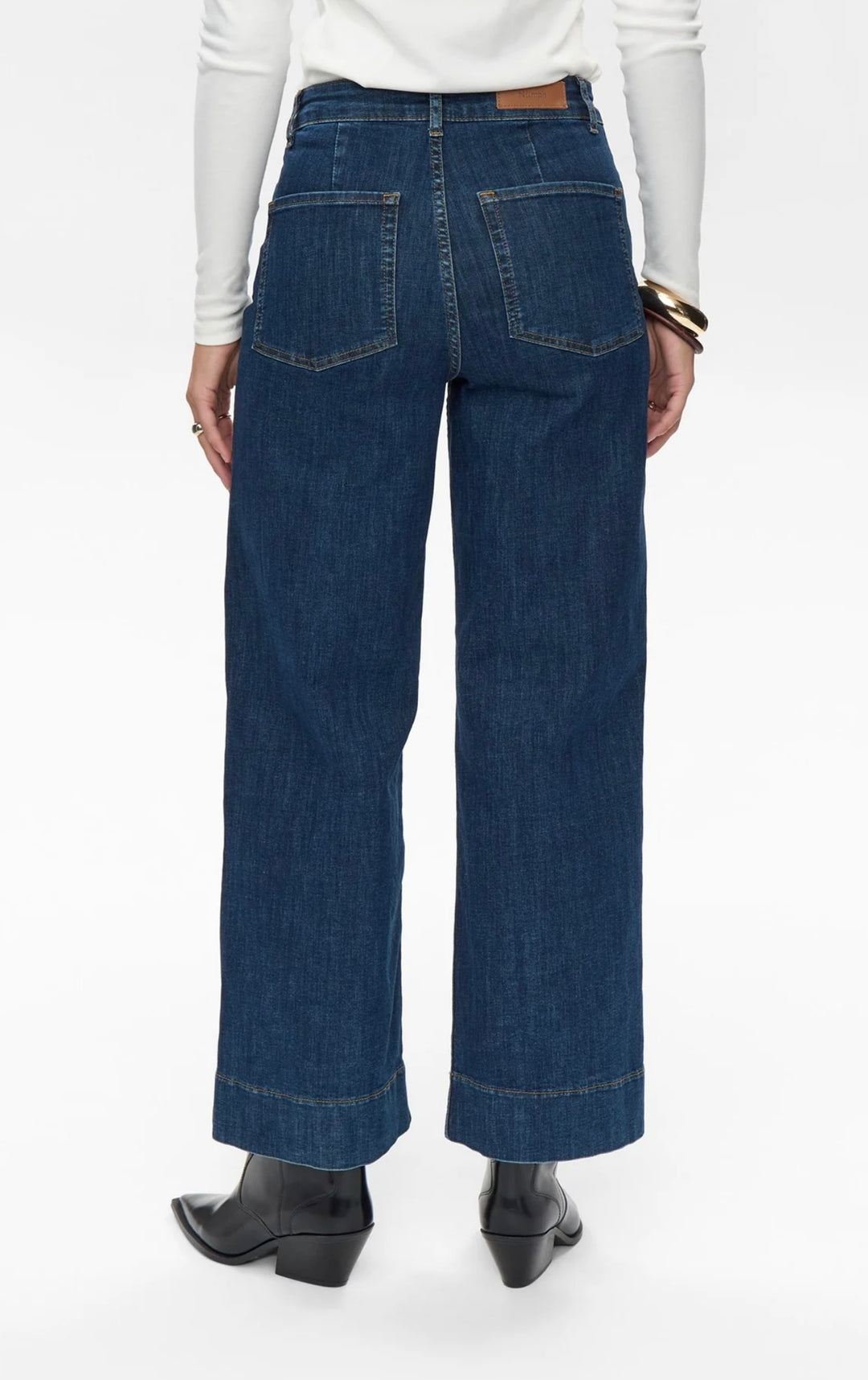 Paris Cropped Dark Blue - Numph - Orchid Boutique