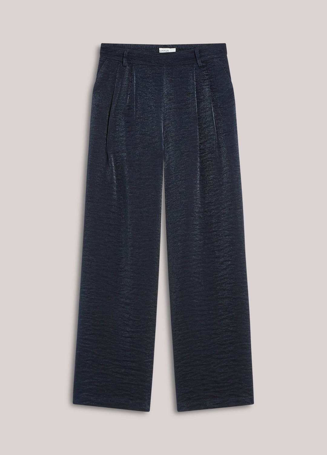 Blue Noir Metallic Trouser - Summum - Orchid Boutique