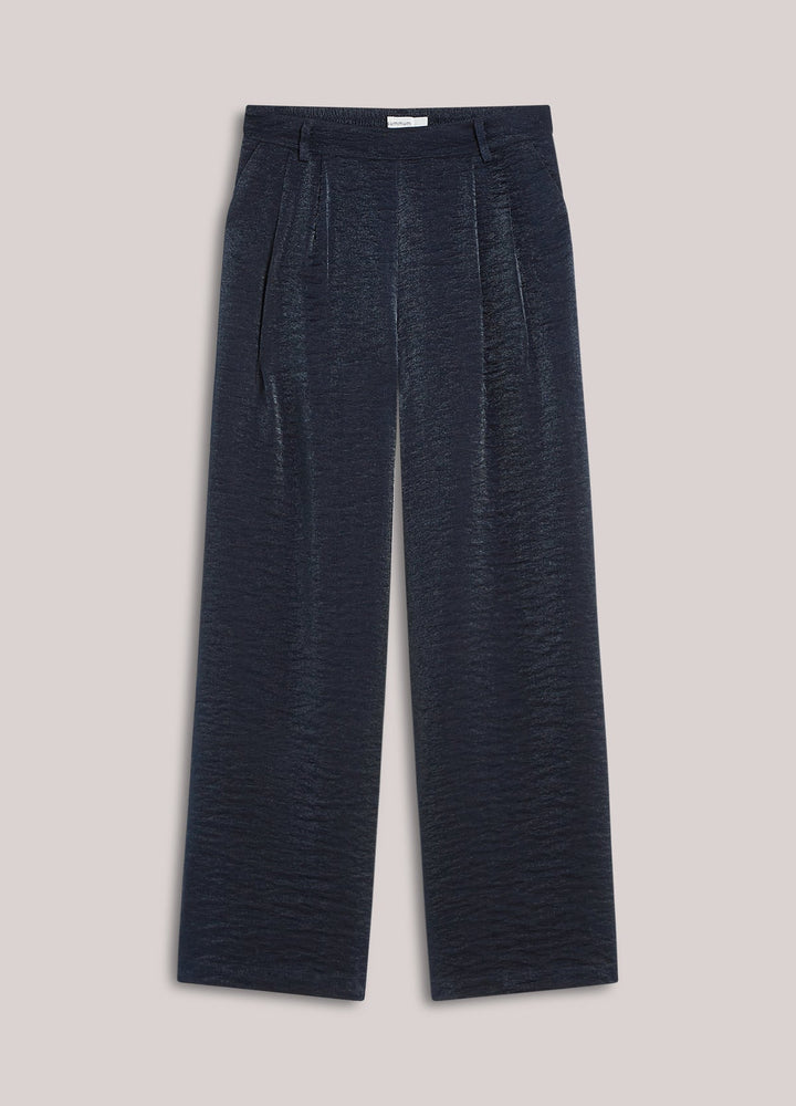 Blue Noir Metallic Trouser - Summum - Orchid Boutique