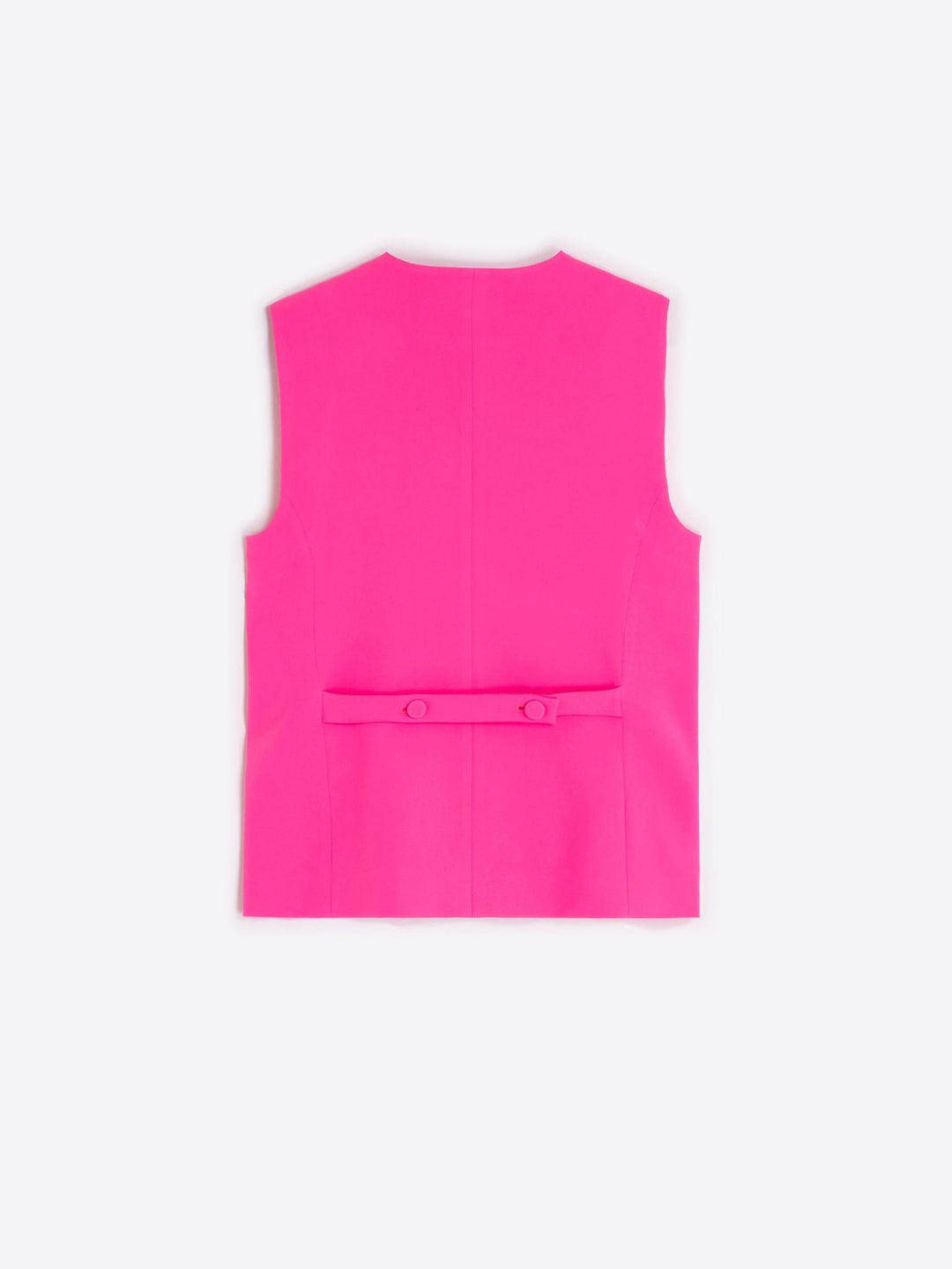 Crep Fucsia Waistcoat - Vilagallo - Orchid Boutique