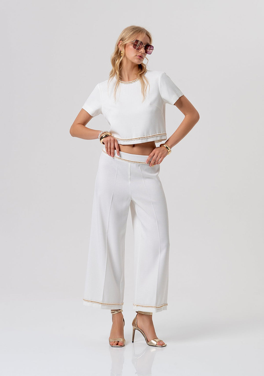 Carlie Culotte Trouser - Fracomina - Orchid Boutique