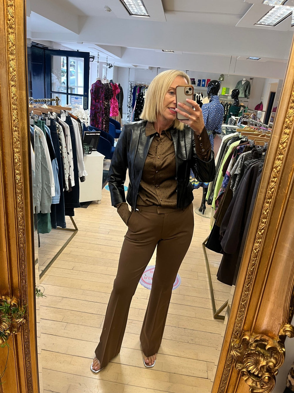 Bootcut Coffee - Fracomina - Orchid Boutique