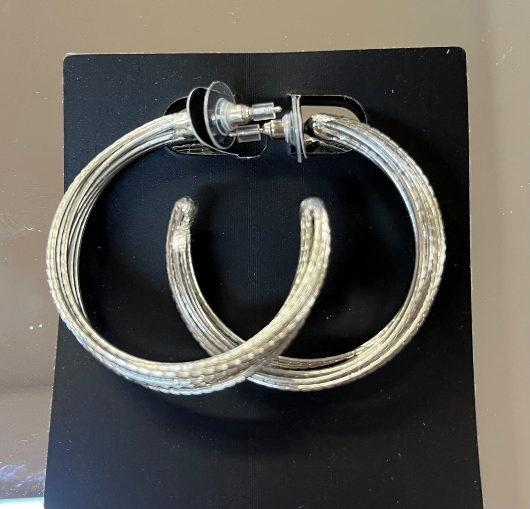 Silver Multi Row Hoop - Orchid Boutique - Orchid Boutique