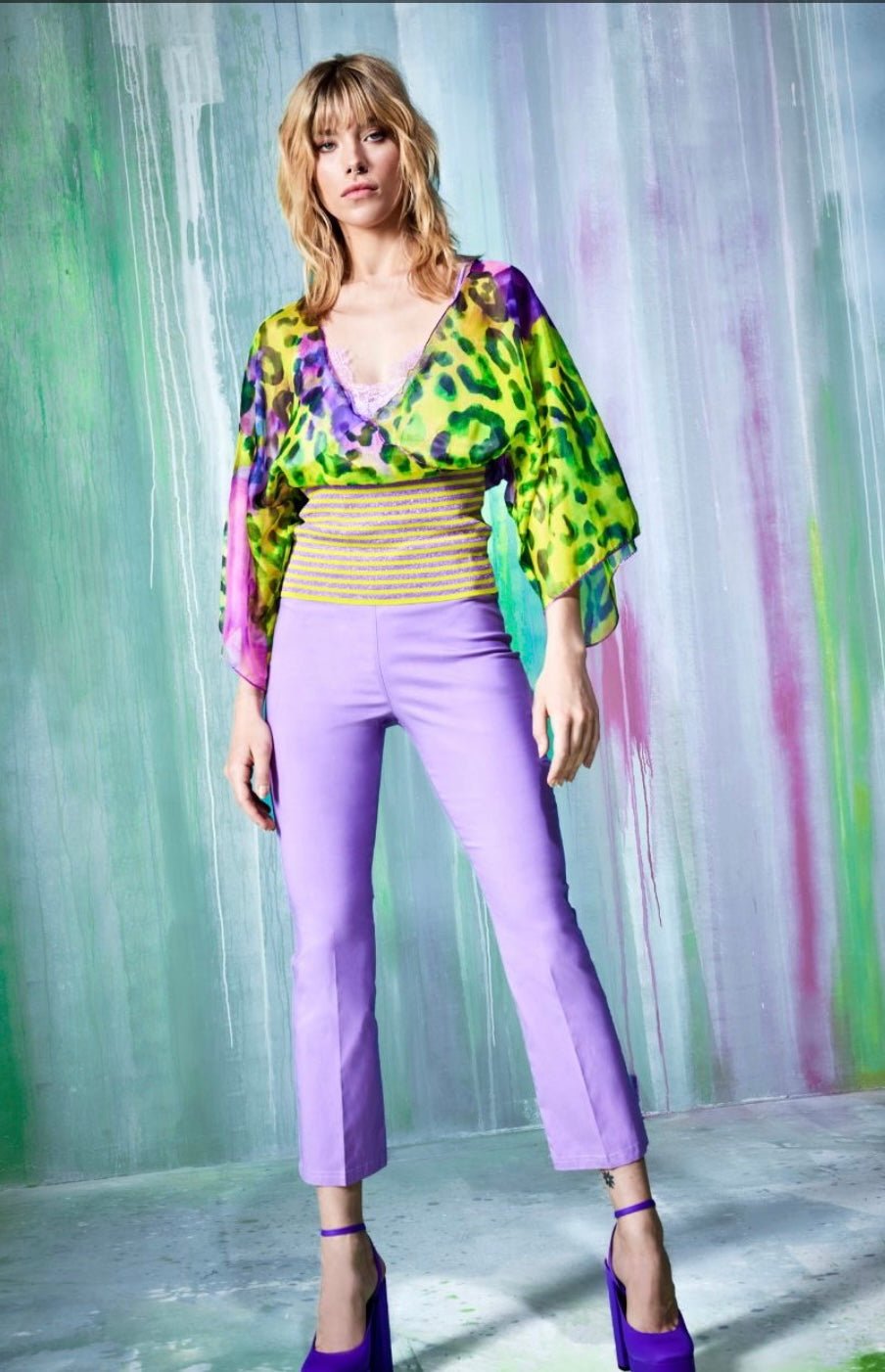 Zara Lilac Zoe Trousers Orchid Boutique - Main Image