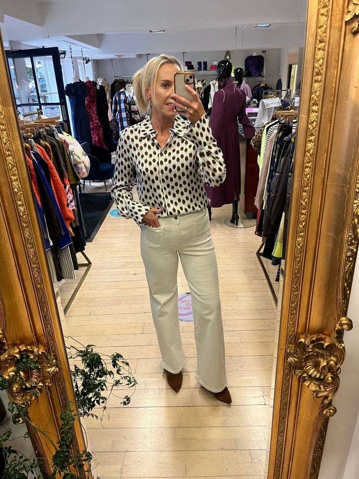 Rident Cream Jeans - Emme - Orchid Boutique