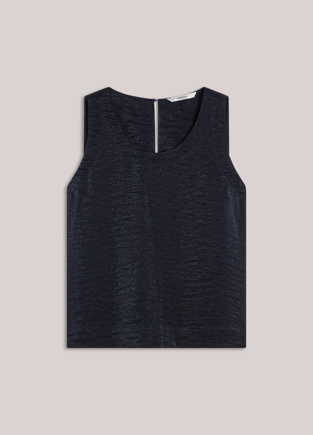 Blue Noir Metallic Top - Summum - Orchid Boutique