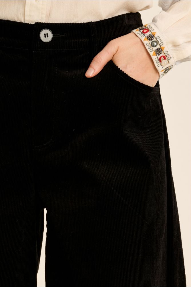 Bermuda Black Corduroy