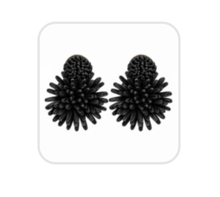 Black Raffia Bloom - Orchid Boutique - Orchid Boutique
