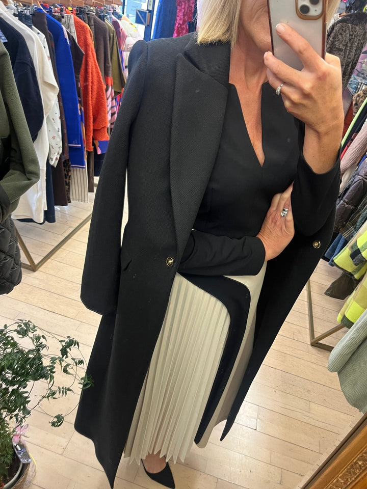 Vivienne Black coat - Fracomina - Orchid Boutique