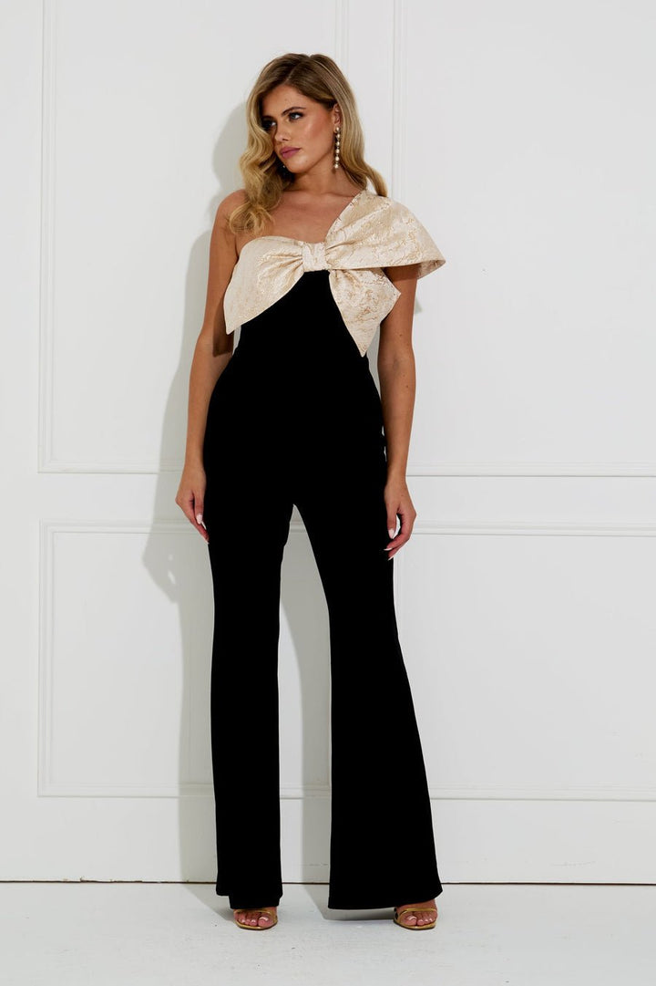 Baroque Bow Jumpsuit - The 8th Sign - Orchid Boutique