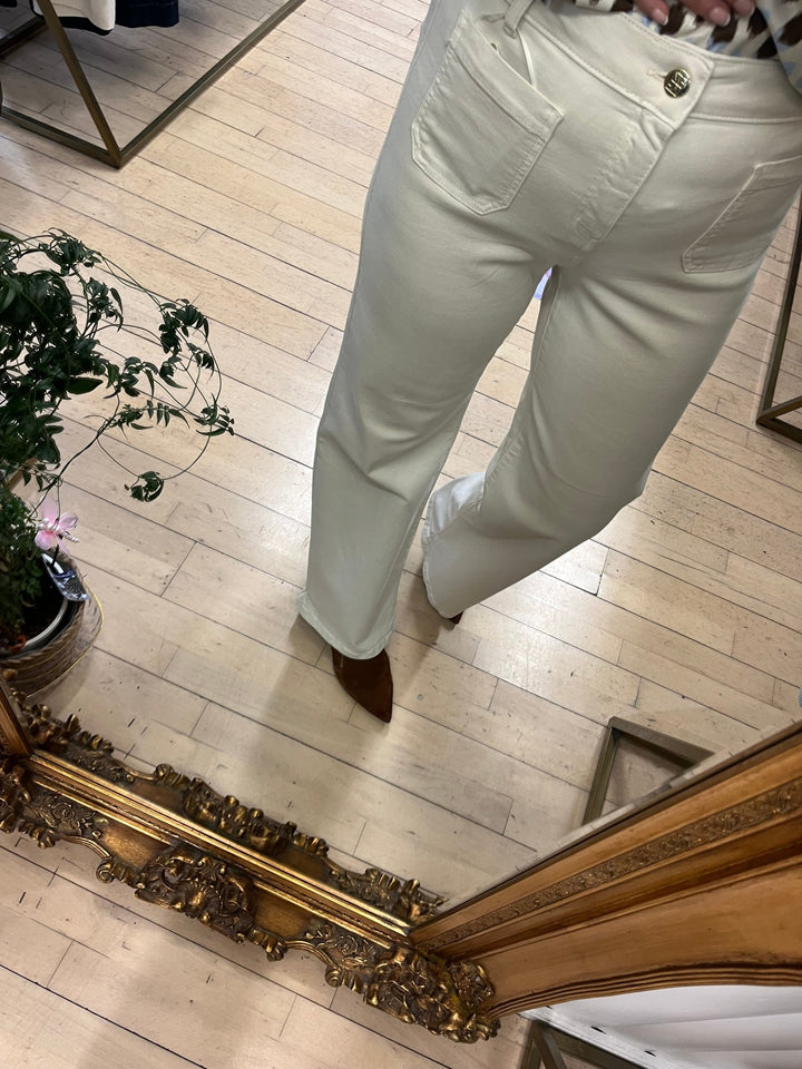 Rident Cream Jeans - Emme - Orchid Boutique