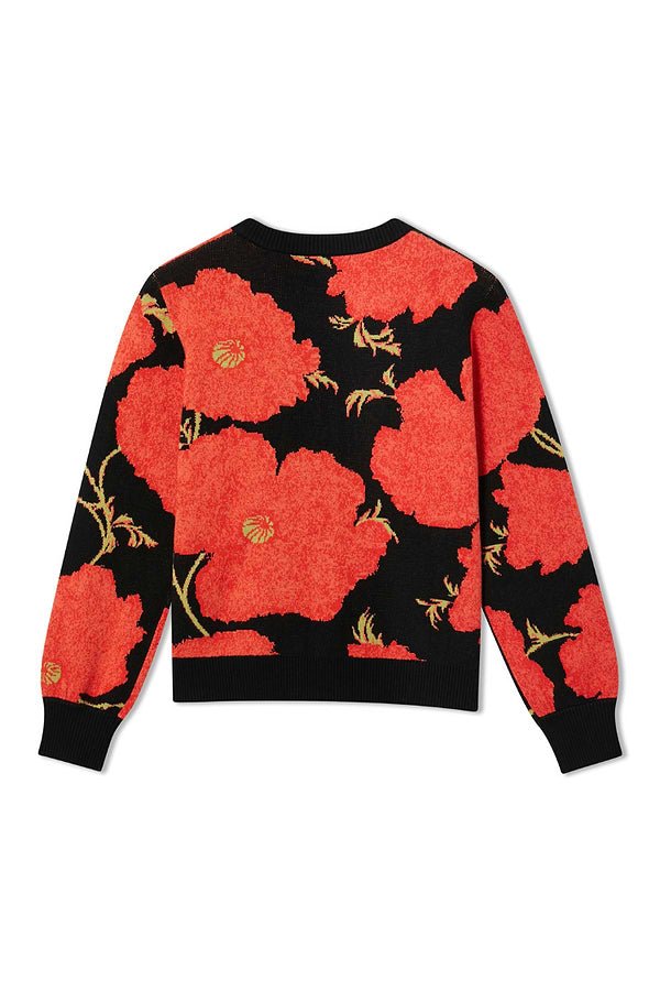 Black Poppy Cardigan - Never Fully Dressed - Orchid Boutique