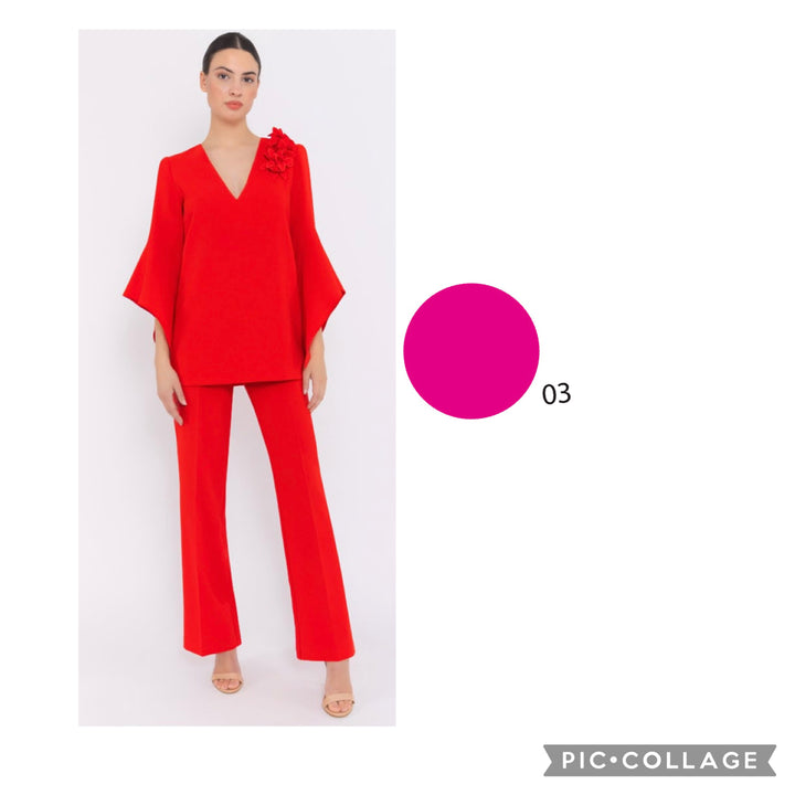 Bibi Trouser Suit Pink - Carla Ruiz - Orchid Boutique