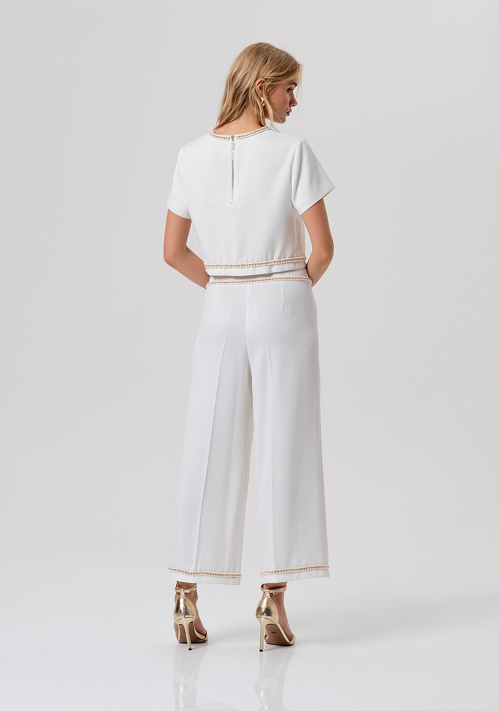 Carlie Culotte Trouser - Fracomina - Orchid Boutique