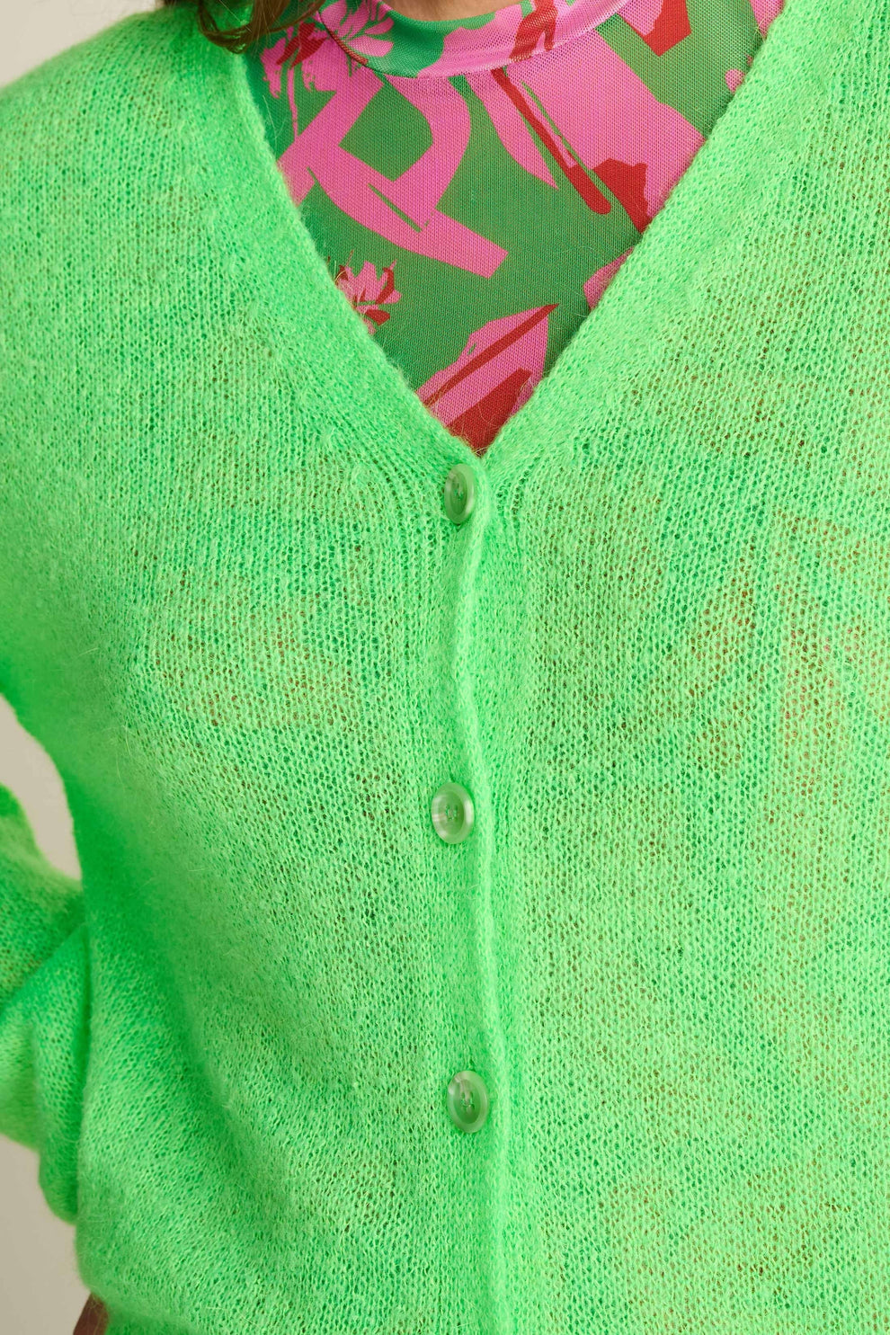 Neon Green Cardigan