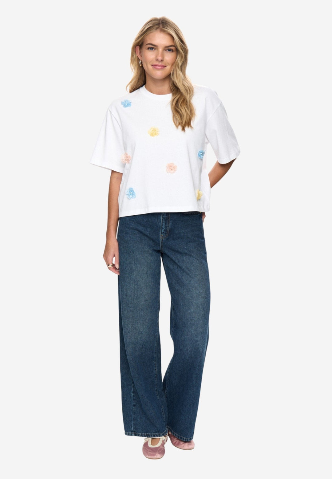 Fleura Tee Sky - Orchid Boutique - Orchid Boutique