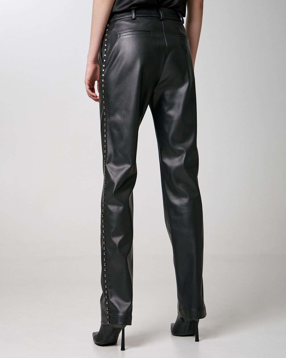 Stud Leather Pants