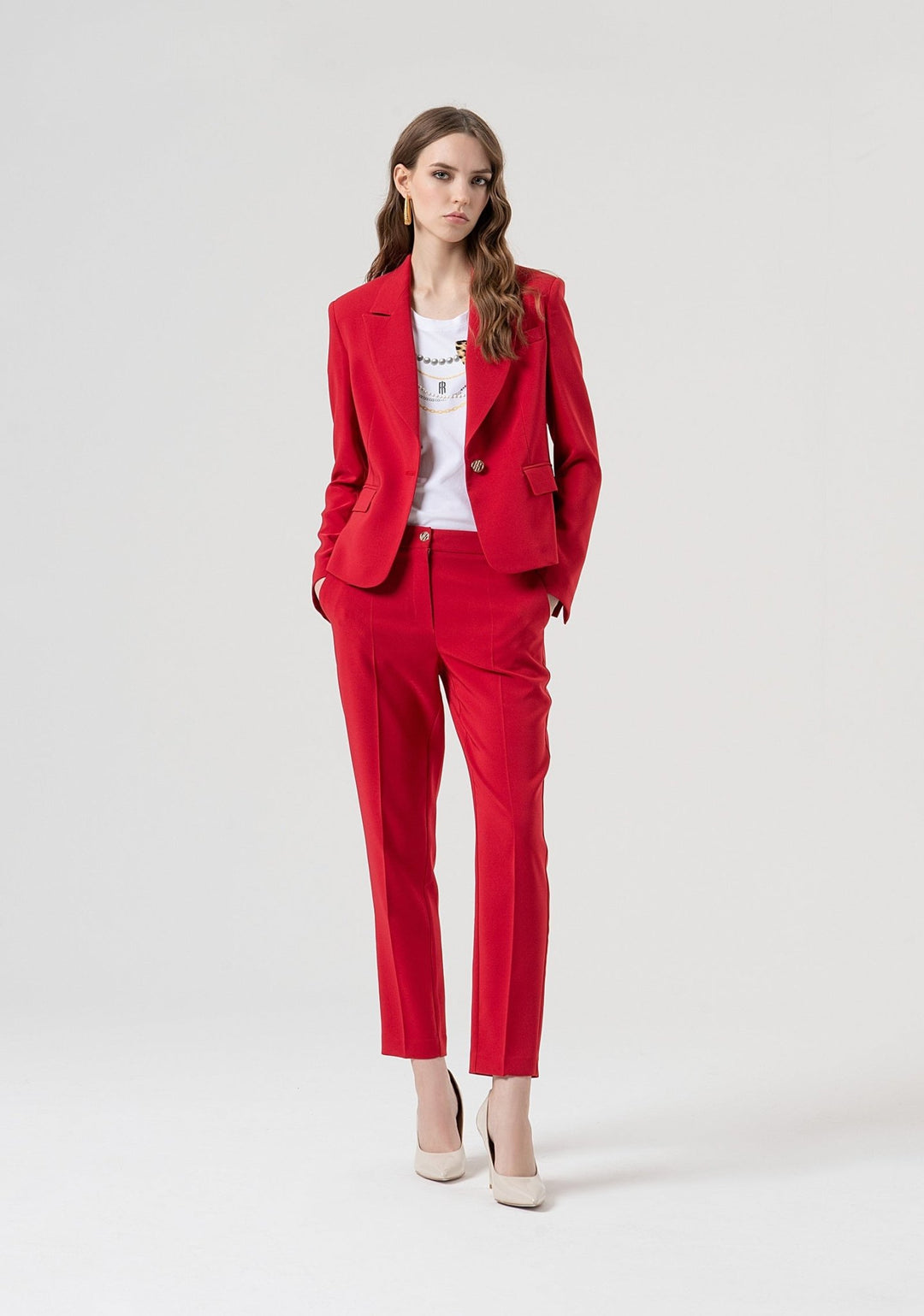 Redwine Chinos - Fracomina - Orchid Boutique