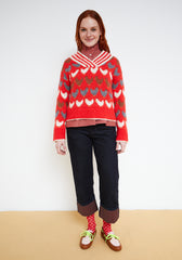 CHIRP RED SWEATER