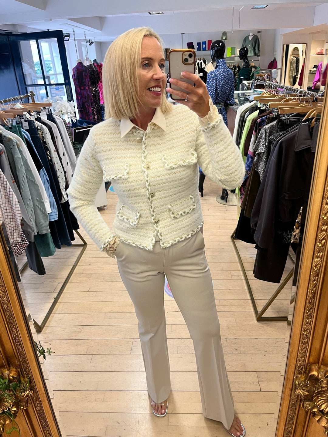 Bootcut Antique White - Fracomina - Orchid Boutique