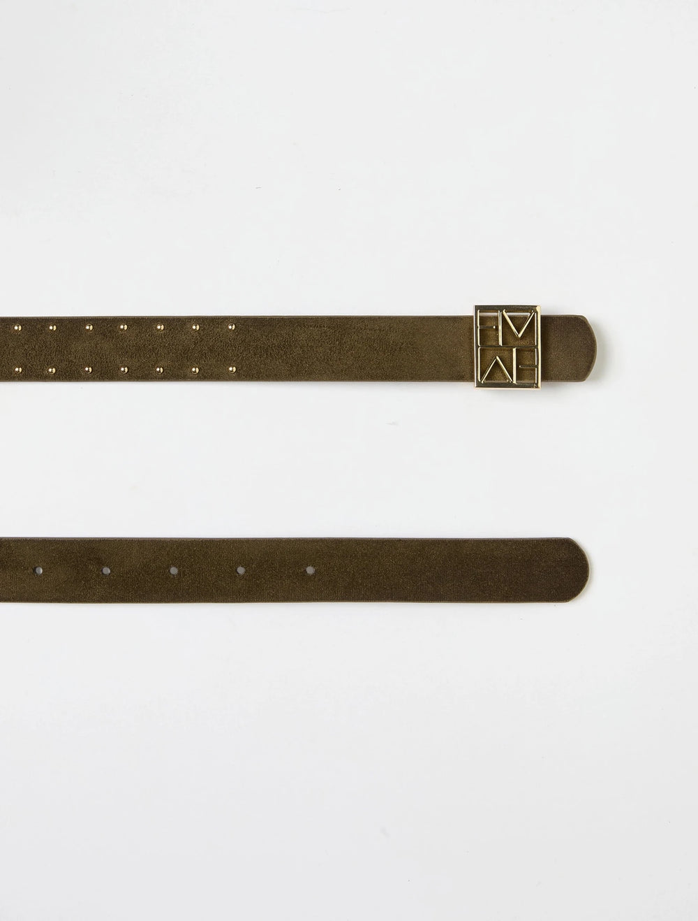 REVERSIBLE BELT WITH GOLD-FINISH EMMEGRAM BUCKLE - Brown - Emme - Orchid Boutique