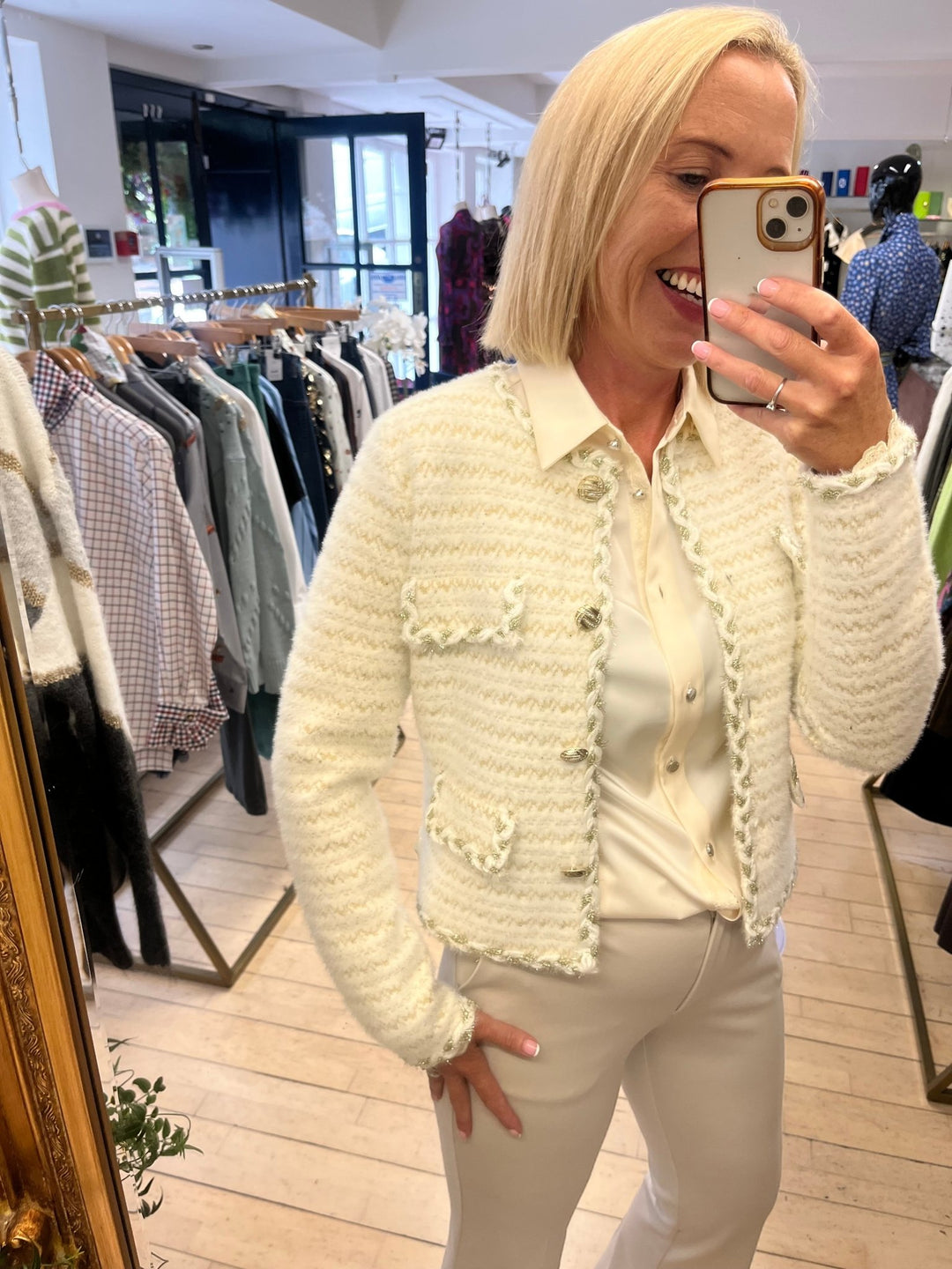 Buttergold Cardigan - Fracomina - Orchid Boutique