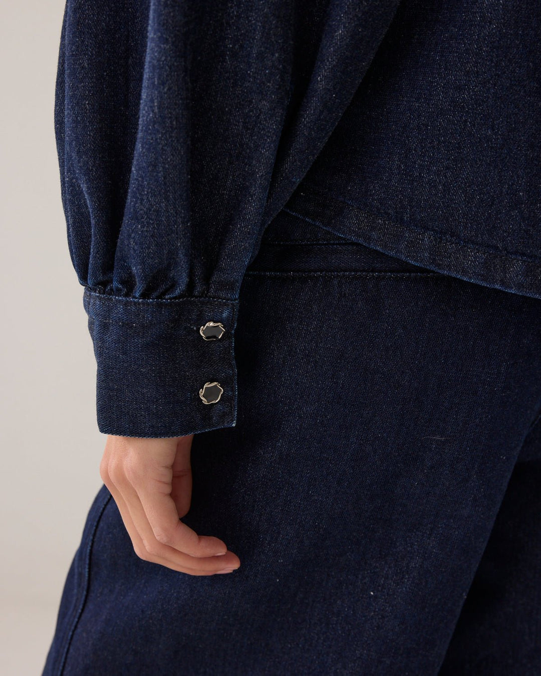 Debbie Denim Shirt - Summum - Orchid Boutique