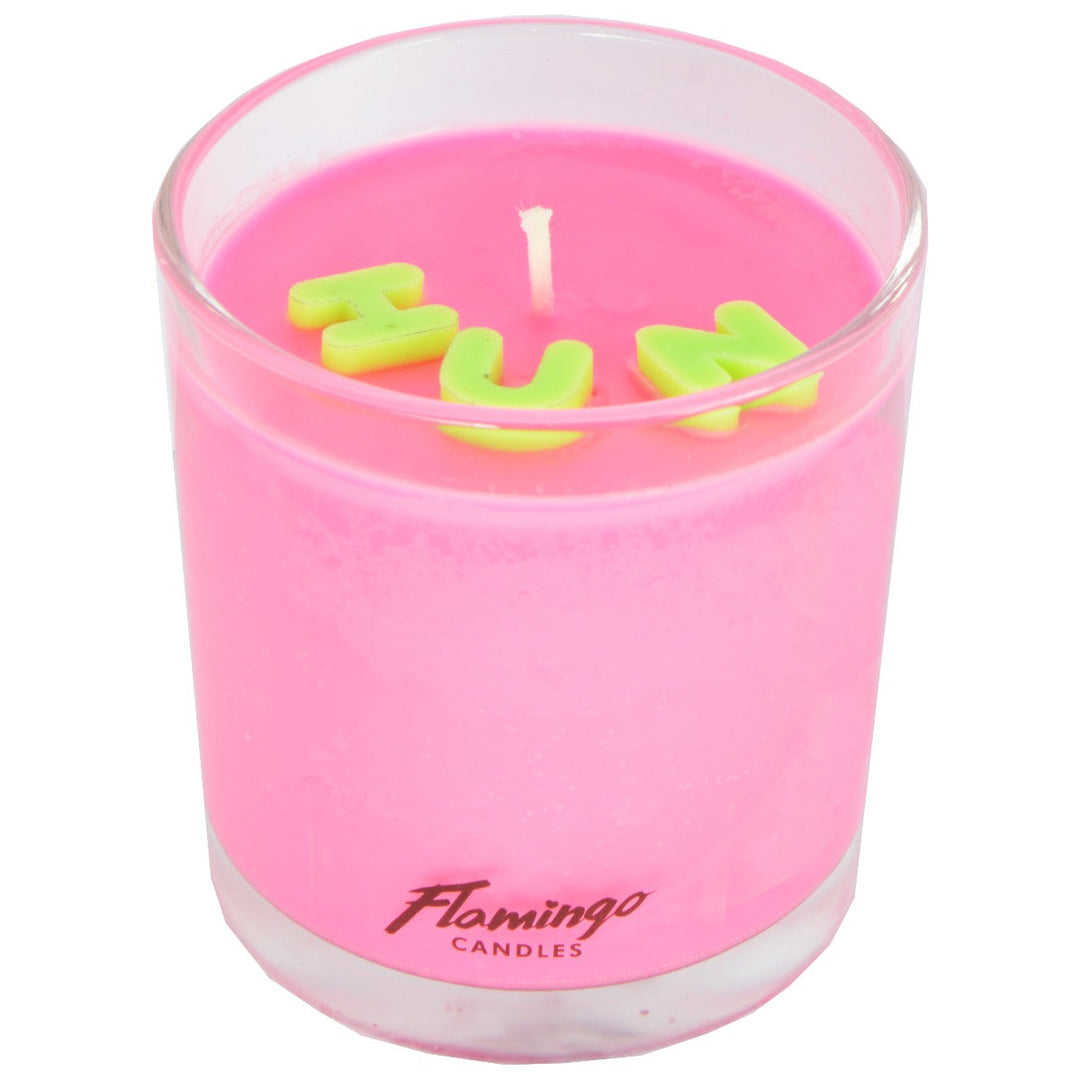 HUN Embellished Candle | Flamingo | Orchid Boutique