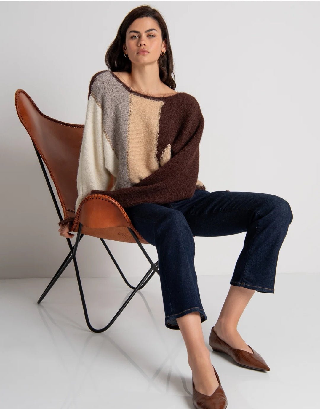Boat neck Sweater - Fracomina - Orchid Boutique