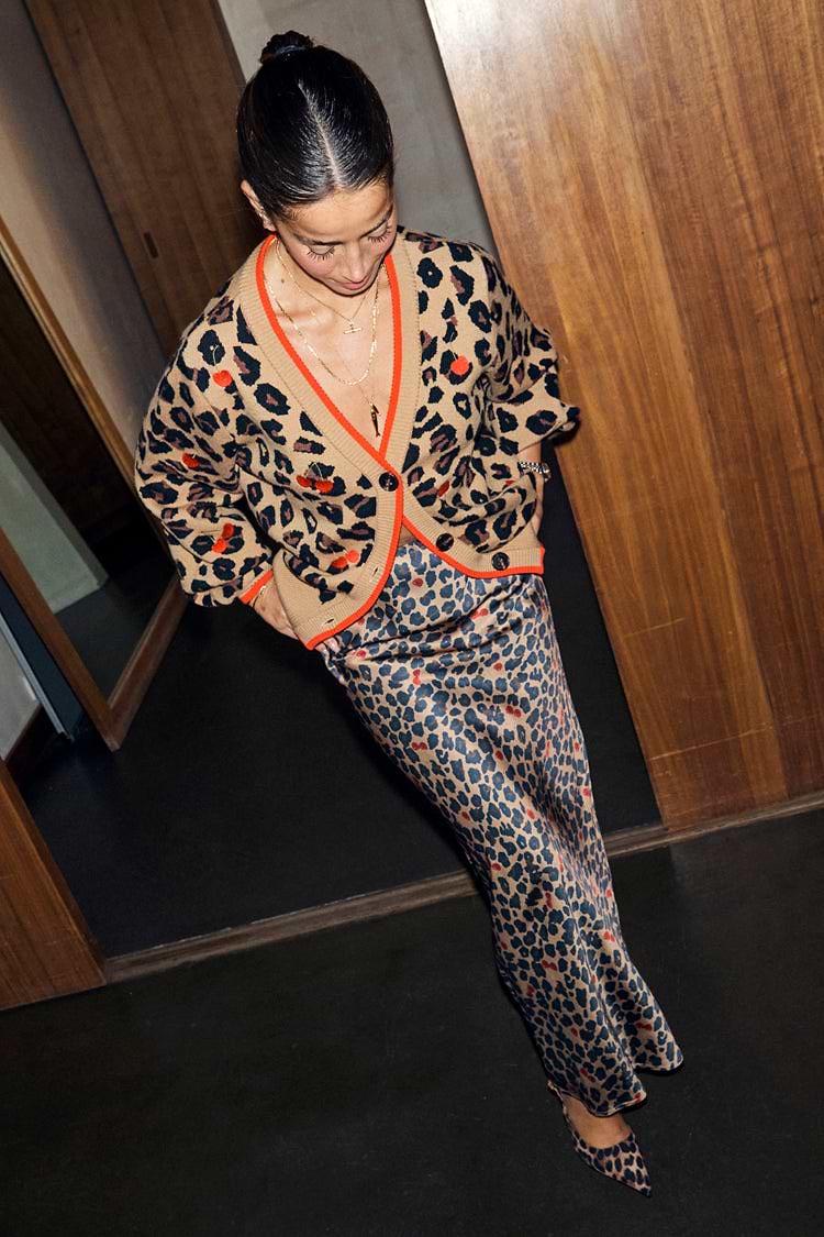 Cherry Leopard Dorris Skirt - Never Fully Dressed - Orchid Boutique