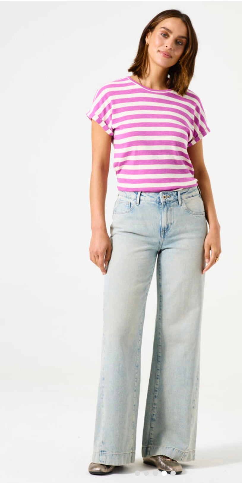 Striped Tee Pink